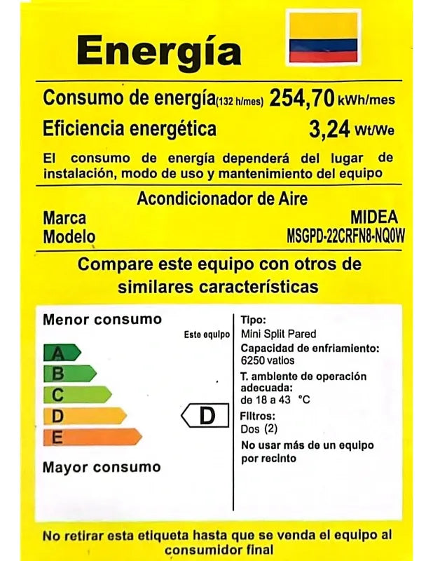 Midea AI Ecomaster 24.000 BTU Inverter Wi-Fi | R32 220V